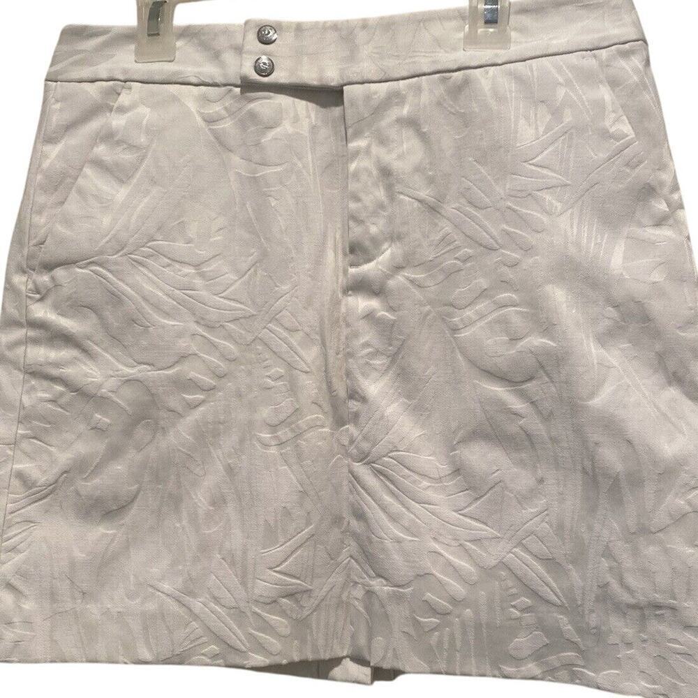 Ralph Lauren Polo Golf Skort Burn-out White Size 2 Tennis Athletic Leisurewear